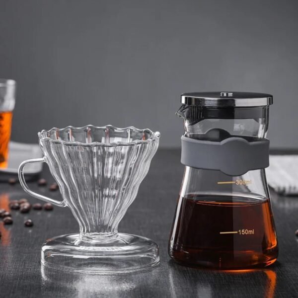 High Borosilicate Borosilicate Cold Brew Coffee Tea Machine Glass Teapot Glass Drip Filter and Detachable Glass Brew Coffee Pot