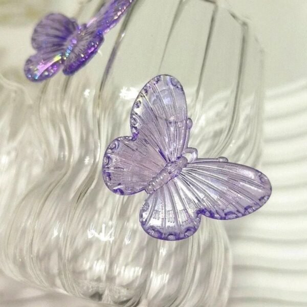 H13e6f87b20b046acb7c1f840c88ae218D.jpg Handmade 3D Butterfly Petal-Shape Borosilicate Glass Mug High-Temperature Resistant Solid Color Single-Layer Creative Coffee