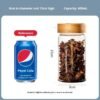 Wholesale Modern Simple Kitchen Storage Sealed Air-Tight High Borosilicate Heat-Resistant Microwave Safe Glass Jar Acacia Cover
