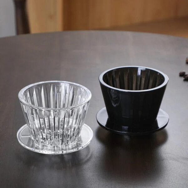 Flat-Bottom Coffee Filter Cup and Baskets with Minimalist Modern Simple Design Other Material for Home Coffee Utensils