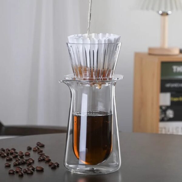 Flat-Bottom Coffee Filter Cup and Baskets with Minimalist Modern Simple Design Other Material for Home Coffee Utensils