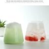 High Quality Custom Wholesale Glass Coffee Cup Japanese Minimalist Style Solid Color Round Shape Restaurant Use