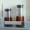Slender Fashionable High Borosilicate Glass Coffee Pot Cold Kettle Stainless Steel Filter Large Capacity Exquisite Design
