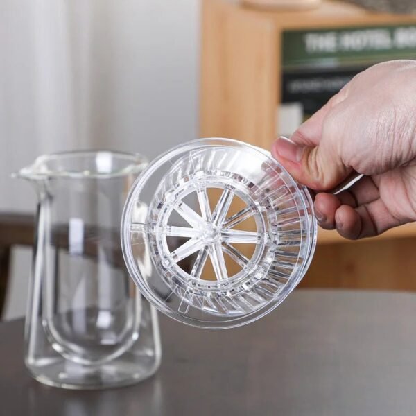 Flat-Bottom Coffee Filter Cup and Baskets with Minimalist Modern Simple Design Other Material for Home Coffee Utensils