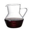 Modern Design Eco-Friendly High Borosilicate Glass Coffee Pot Pot Cover 304 Stainless Steel Filter Composite Hand Grip Oven Safe