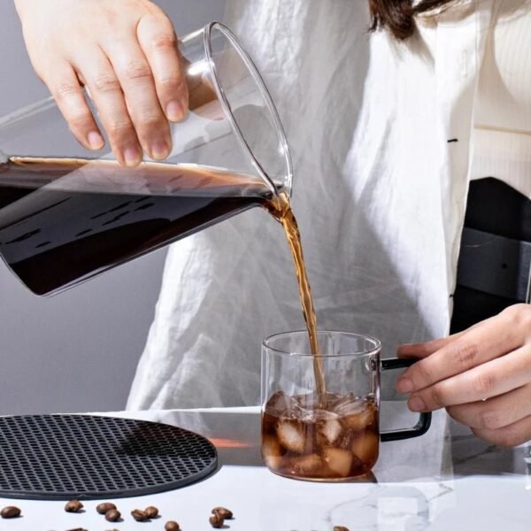 New Transparent High Borosilicate Glass Coffee Pot Set Drip Style Ice Brew Sharing Chinese Style Eco-friendly Stock Cold Brew