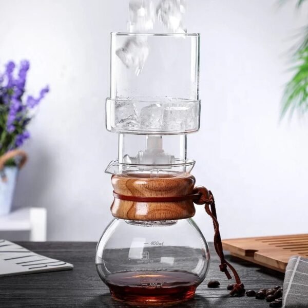 Pour Over Glass Ice Cold Coffee Brew Slow Driping Maker , Cold Brewer Coffee Dripper
