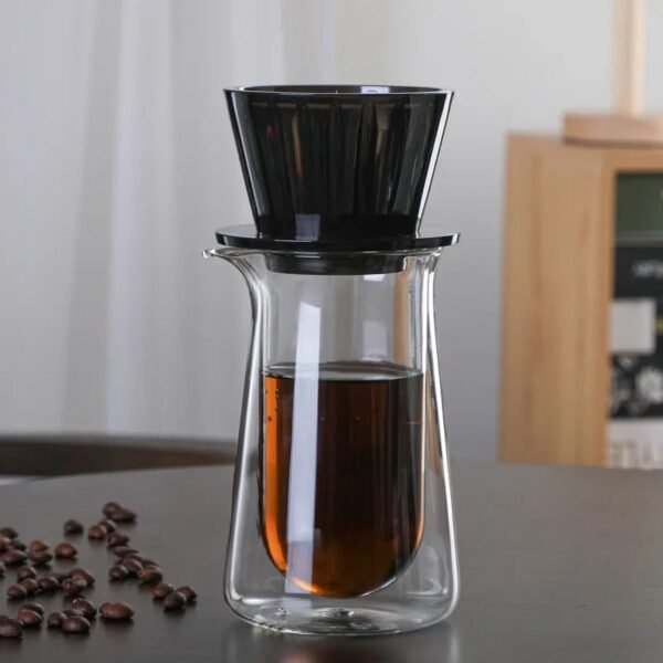 Flat-Bottom Coffee Filter Cup and Baskets with Minimalist Modern Simple Design Other Material for Home Coffee Utensils