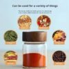 Wholesale Modern Simple Kitchen Storage Sealed Air-Tight High Borosilicate Heat-Resistant Microwave Safe Glass Jar Acacia Cover
