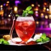 Creative Vampire Red Wine Glass & Cocktail Glass Set of 1 Transparent Filter Design Minimalist Modern