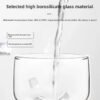 H8ef718bb00f842c4aaf45a418775e14fj.jpg Handmade 3D Butterfly Petal-Shape Borosilicate Glass Mug High-Temperature Resistant Solid Color Single-Layer Creative Coffee