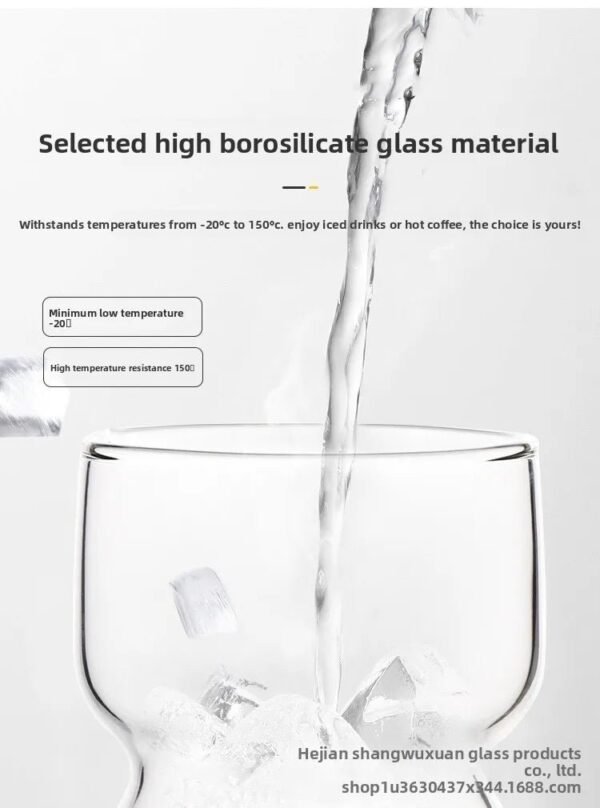 H8ef718bb00f842c4aaf45a418775e14fj.jpg Handmade 3D Butterfly Petal-Shape Borosilicate Glass Mug High-Temperature Resistant Solid Color Single-Layer Creative Coffee