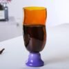 Eco-Friendly High Temperature Resistant European Style Handleless Lidless Water Coffee Beer Tall Trendy Tea Cups Restaurant Use