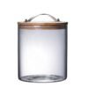 Big Size Transparent Hermetic Glass Storage Jar with Lid and Handle 4000ml