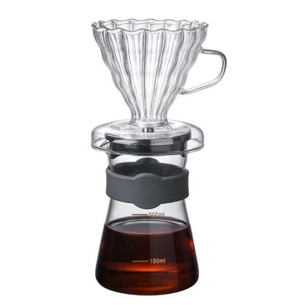 High Borosilicate Borosilicate Cold Brew Coffee Tea Machine Glass Teapot Glass Drip Filter and Detachable Glass Brew Coffee Pot