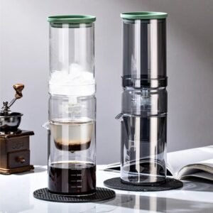 Hb388a5e4d9d74399a1f019529348297dA-1.jpg New Transparent High Borosilicate Glass Coffee Pot Set Drip Style Ice Brew Sharing Chinese Style Eco-friendly Stock Cold Brew