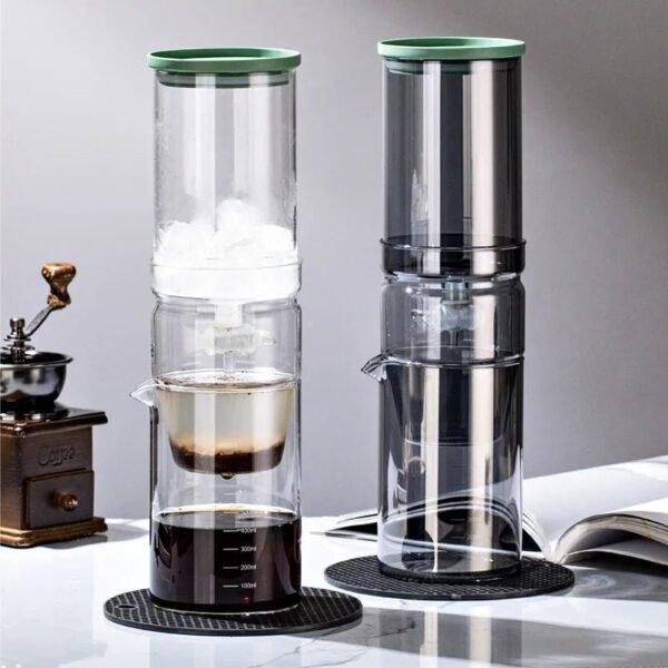 New Transparent High Borosilicate Glass Coffee Pot Set Drip Style Ice Brew Sharing Chinese Style Eco-friendly Stock Cold Brew