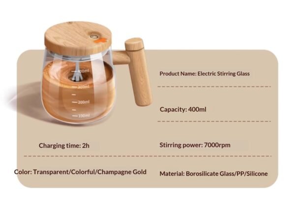Household Fully Automatic Electric Mixing Cup Rechargeable Scale Korean Style Fresh Cute Design Coffee Soy Milk Milk Powder