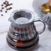 Factory Outlet Smoke Gray Stripe Coffee Maker Drip Iimited Hot Coffee Dripper Style Server Kettle 600ml Coffee Pot