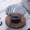 Factory Outlet Smoke Gray Stripe Coffee Maker Drip Iimited Hot Coffee Dripper Style Server Kettle 600ml Coffee Pot