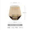 Glass Hexagonal Electroplated Colorful Cold Water Kettle Juice Pot Set Direct Drinking European Style Household Beverages No