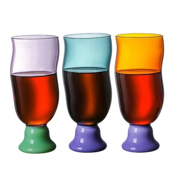 Eco-Friendly High Temperature Resistant European Style Handleless Lidless Water Coffee Beer Tall Trendy Tea Cups Restaurant Use